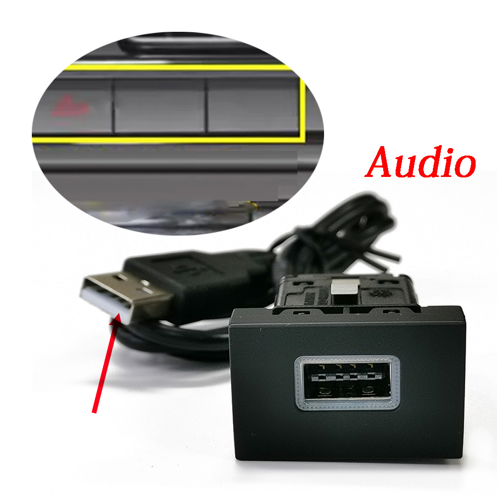 Audio Interface - Adaptador de Entrada USB para Auto,