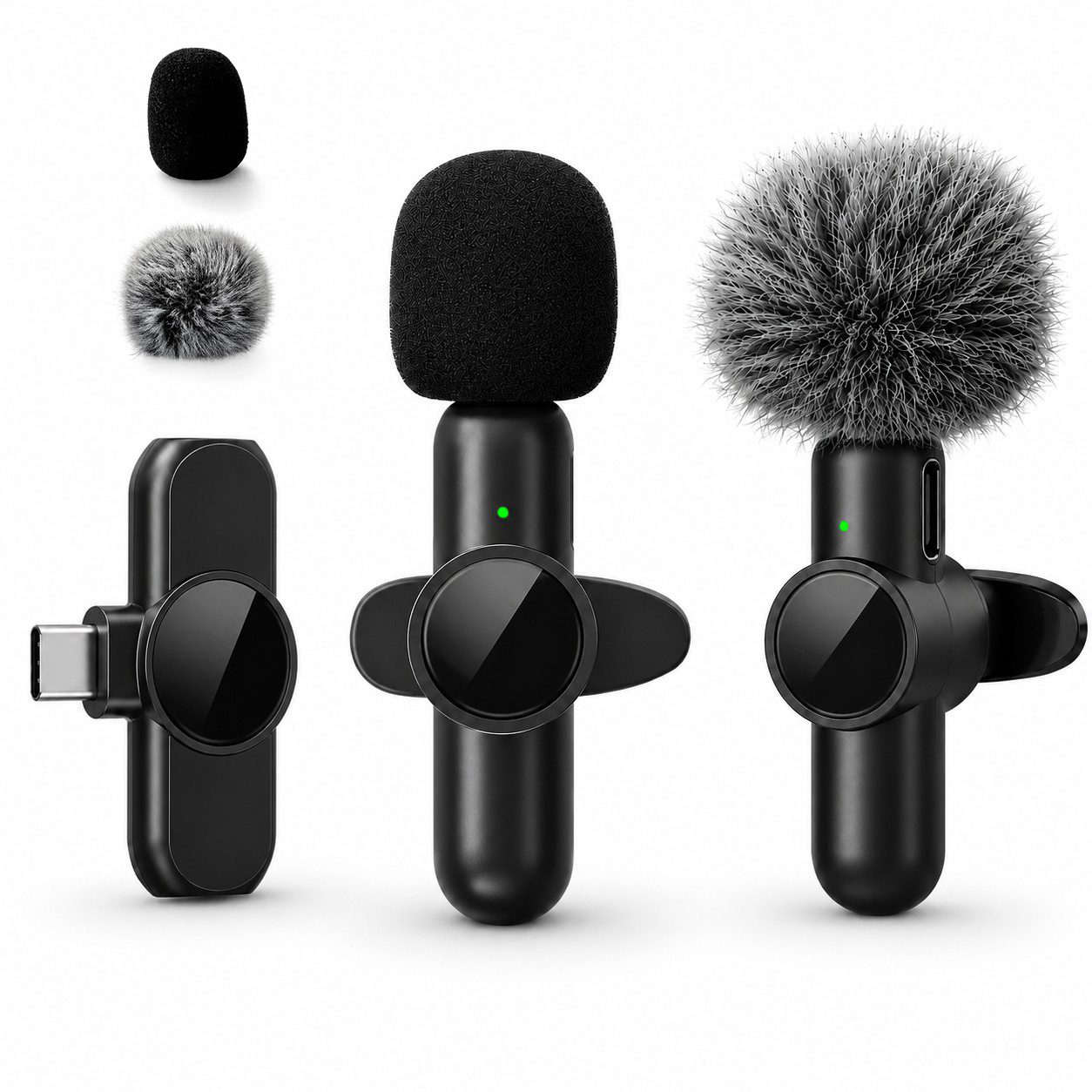 Condenser Microphone Kit - Micrófono de Solapa Inalámbrico, con Cancelación
