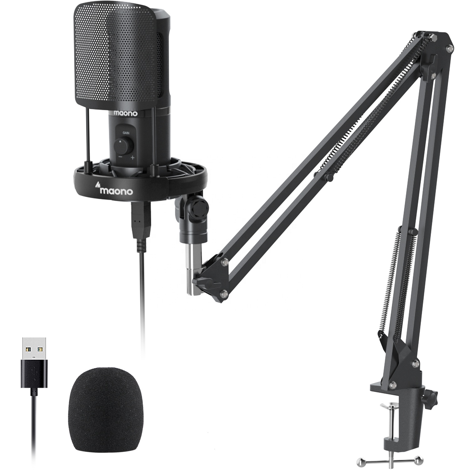 Condenser Microphone Kit - Kit de Micrófono Profesional MAONO para