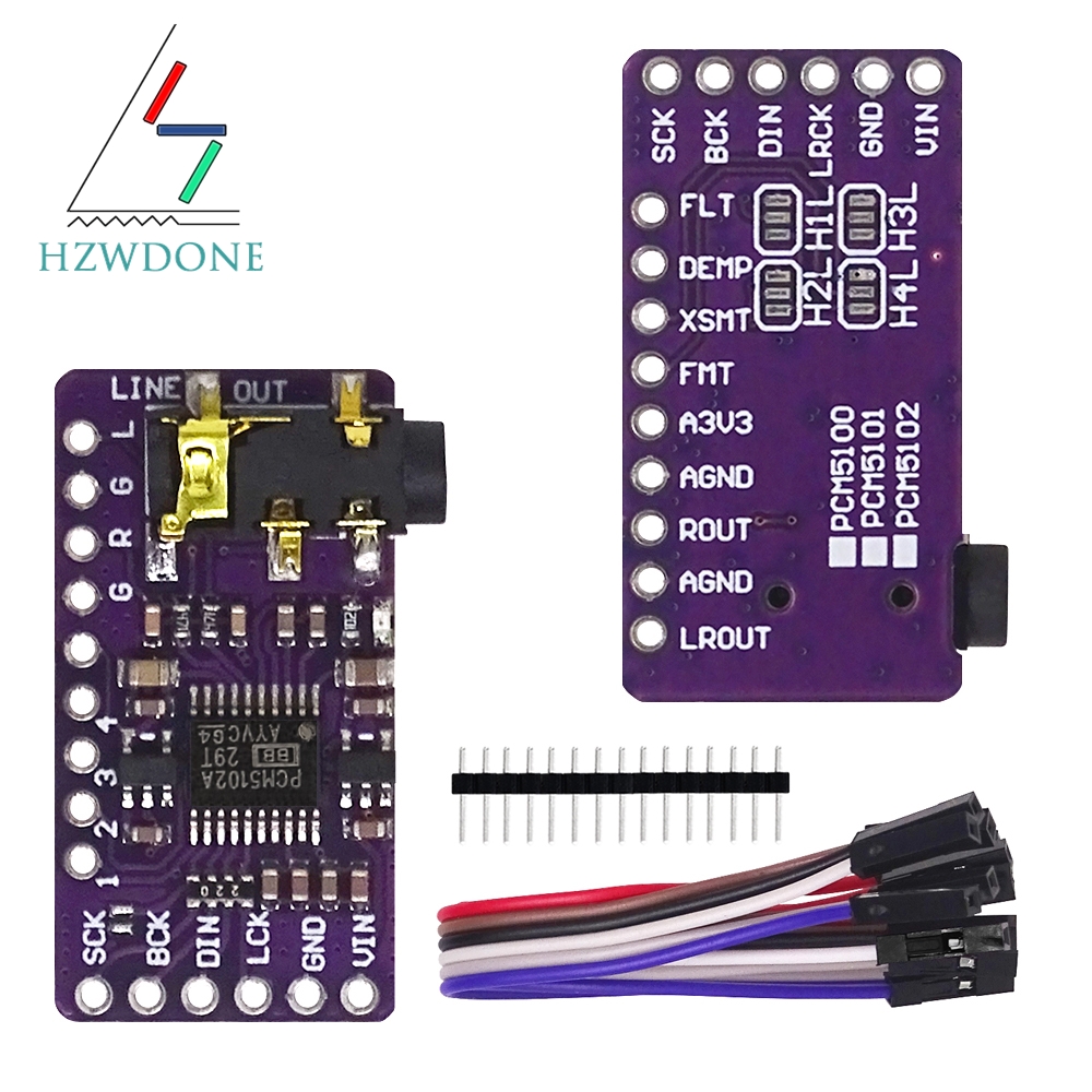 Pcm5102 - Interfaz I2S PCM5102A decodificador DAC GY-PCM5102
