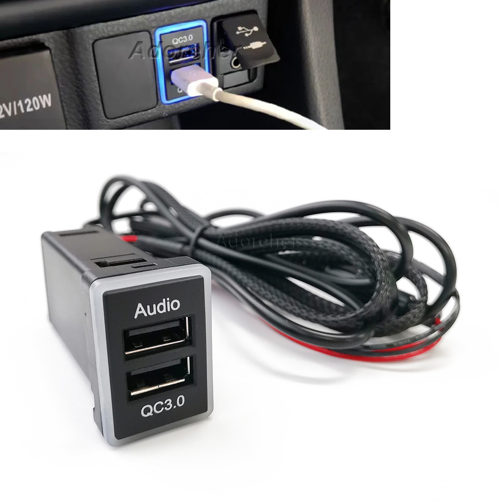 Audio Interface - Cargador de coche rápido, interfaz USB