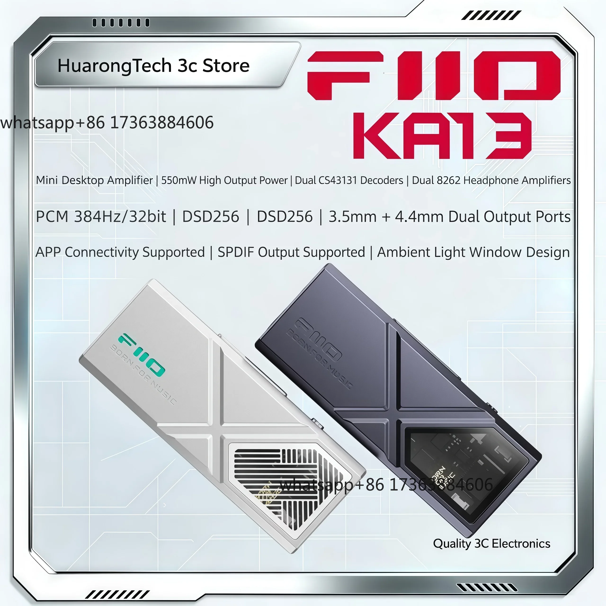 KA13, amplificador de auricula - Audio Dac reseña y precio