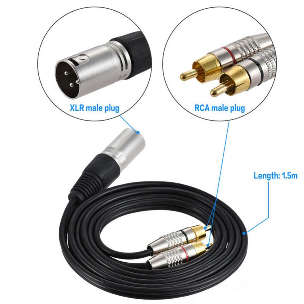 Cable divisor de audio XLR a R - Rca Cable reseña y precio