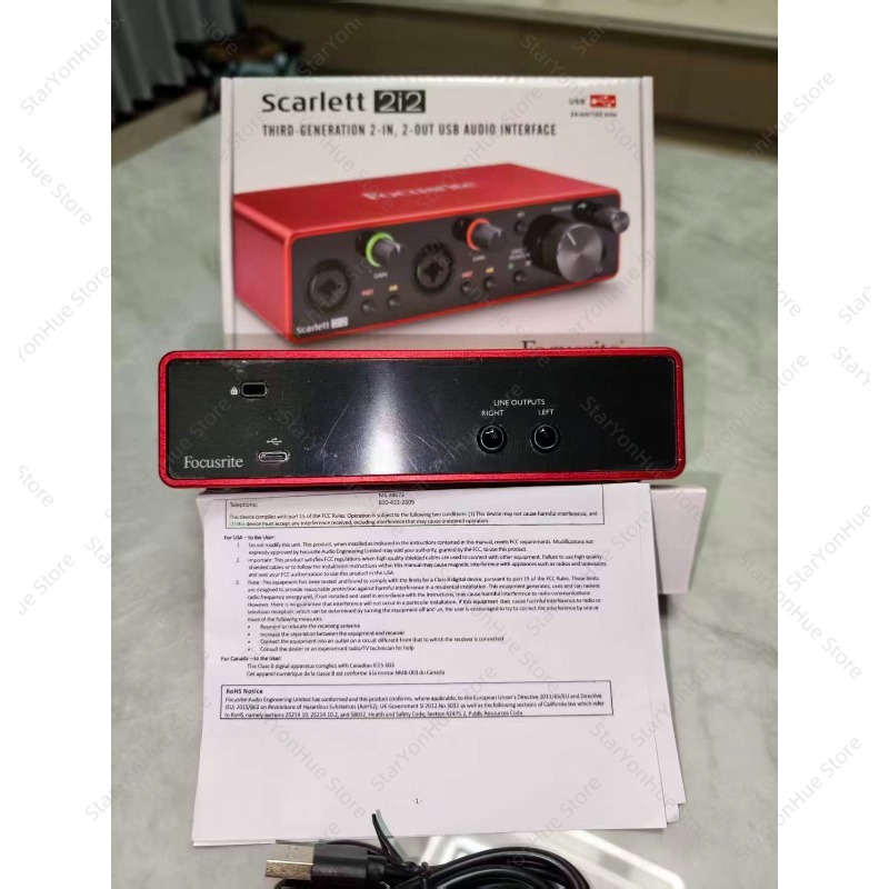 Interfaz de audio USB Focusrit - Usb Sound Card reseña y precio