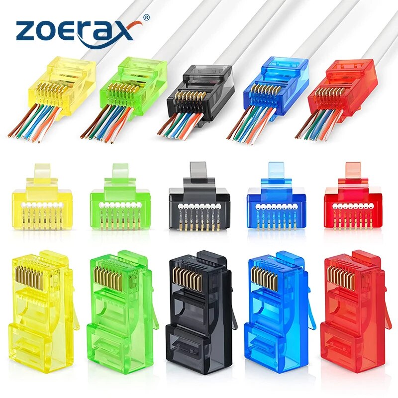 50 Uds. Conectores de paso RJ4 - Rj45 Jack reseña y precio