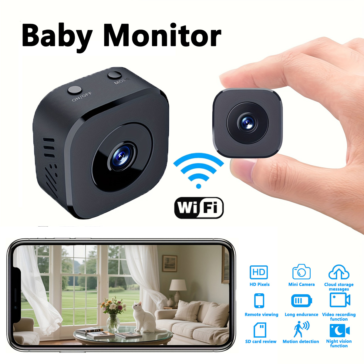 Mini cámara WiFi HD de 1080P,  - Usb Sound Card reseña y precio
