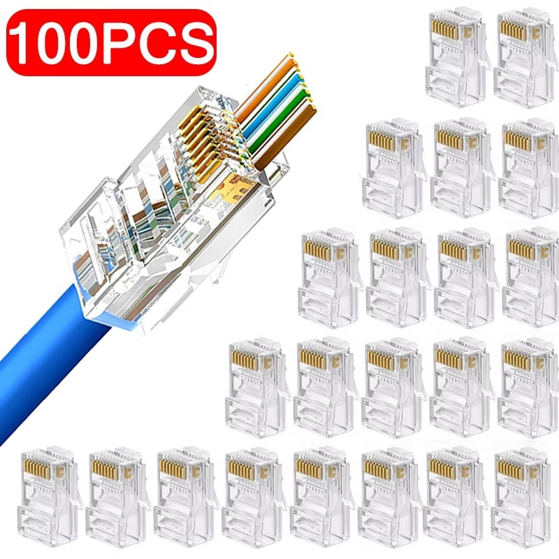100 Conectores de Red RJ45 Cat - Rj45 Jack reseña y precio