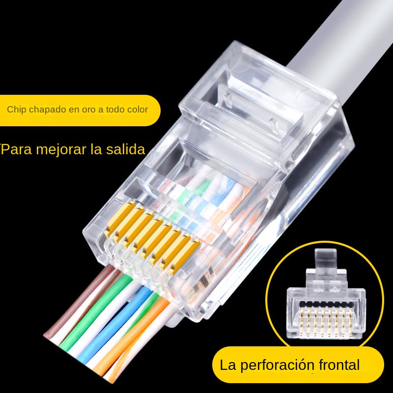 100 Conectores de Red RJ45 Cat - Rj45 Jack reseña y precio