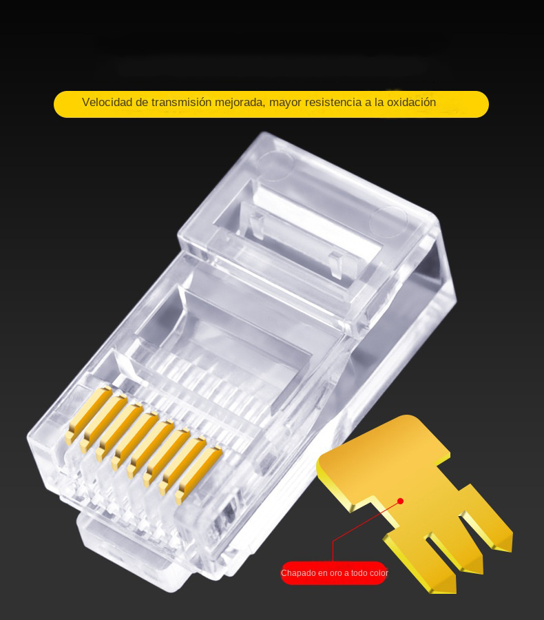 100 Conectores de Red RJ45 Cat - Rj45 Jack reseña y precio